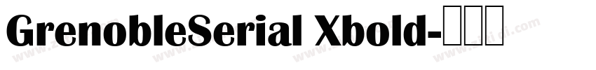 GrenobleSerial Xbold字体转换